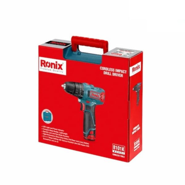 کیت دریل پیچ گوشتی چکشی 8101K رونیکس